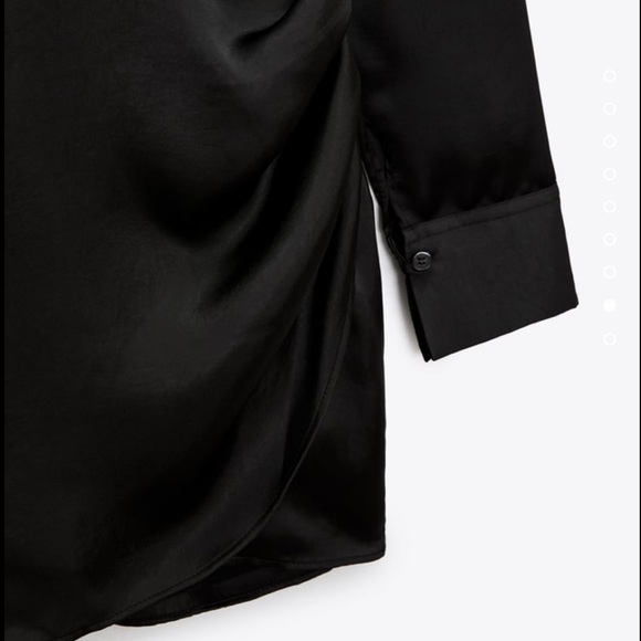 Short Satin Effect Dress Zara - Picture 3 of 6